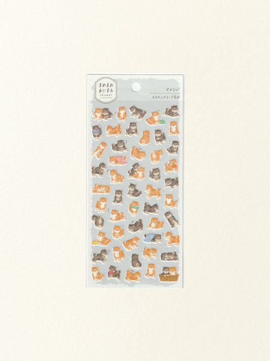 Mind Wave Mame Mame Animal Sticker Sheet: Mameshiba