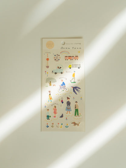 Miki Tamura Washi Sticker Sheet: Downtown