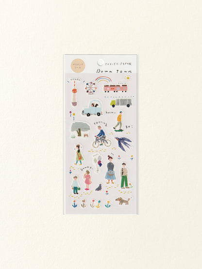 Miki Tamura Washi Sticker Sheet: Downtown