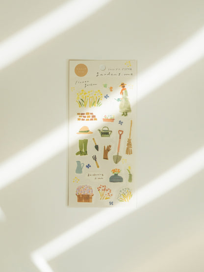 Miki Tamura Washi Sticker Sheet: Garden Time