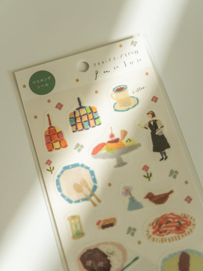 Miki Tamura Washi Sticker Sheet: Parlor