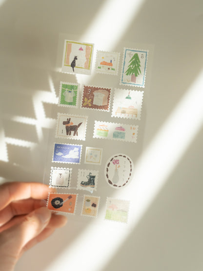 Miki Tamura Washi Sticker Sheet: Stamp
