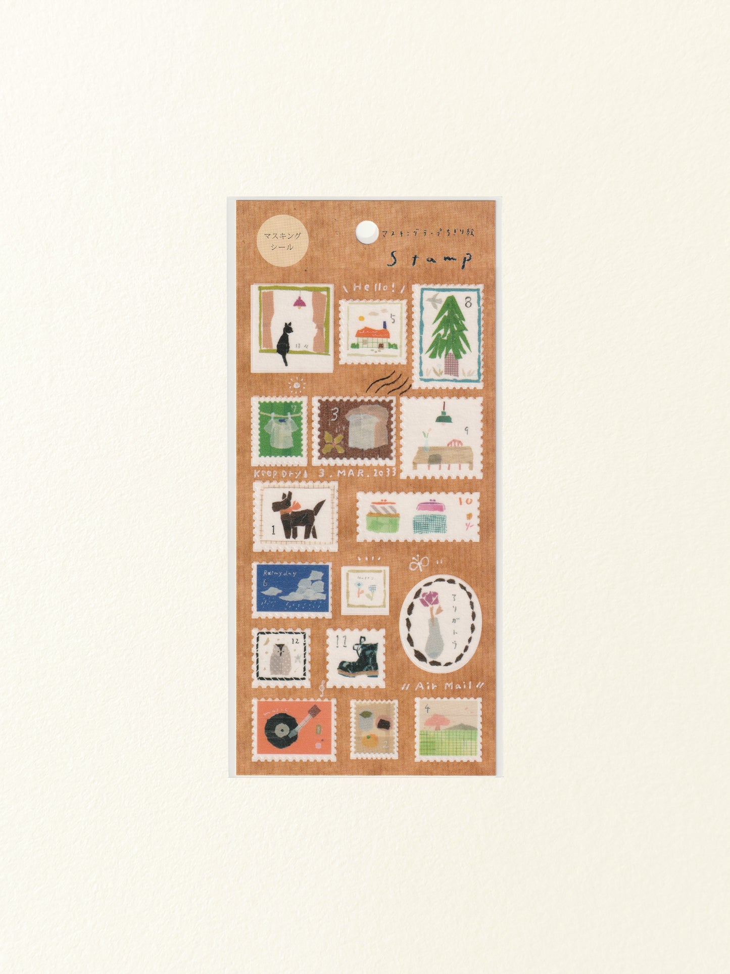 Miki Tamura Washi Sticker Sheet: Stamp