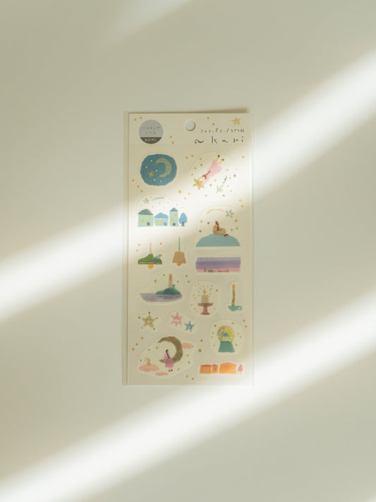 Miki Tamura Washi Sticker Sheet: Akari
