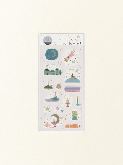 Miki Tamura Washi Sticker Sheet: Akari