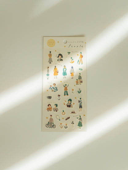 Miki Tamura Washi Sticker Sheet: People