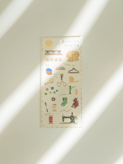 Miki Tamura Washi Sticker Sheet: Sewing