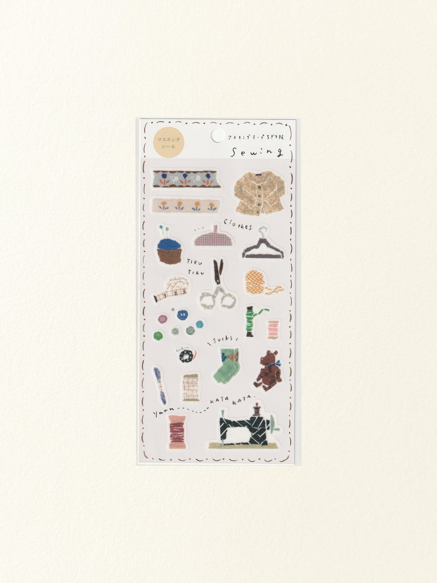 Miki Tamura Washi Sticker Sheet: Sewing