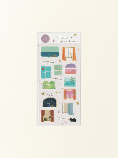 Miki Tamura Washi Sticker Sheet: Windows