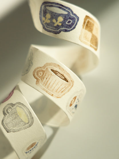 Pion Kiss Cut Washi Tape: Afternoon Tea