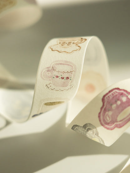 Pion Kiss Cut Washi Tape: Afternoon Tea