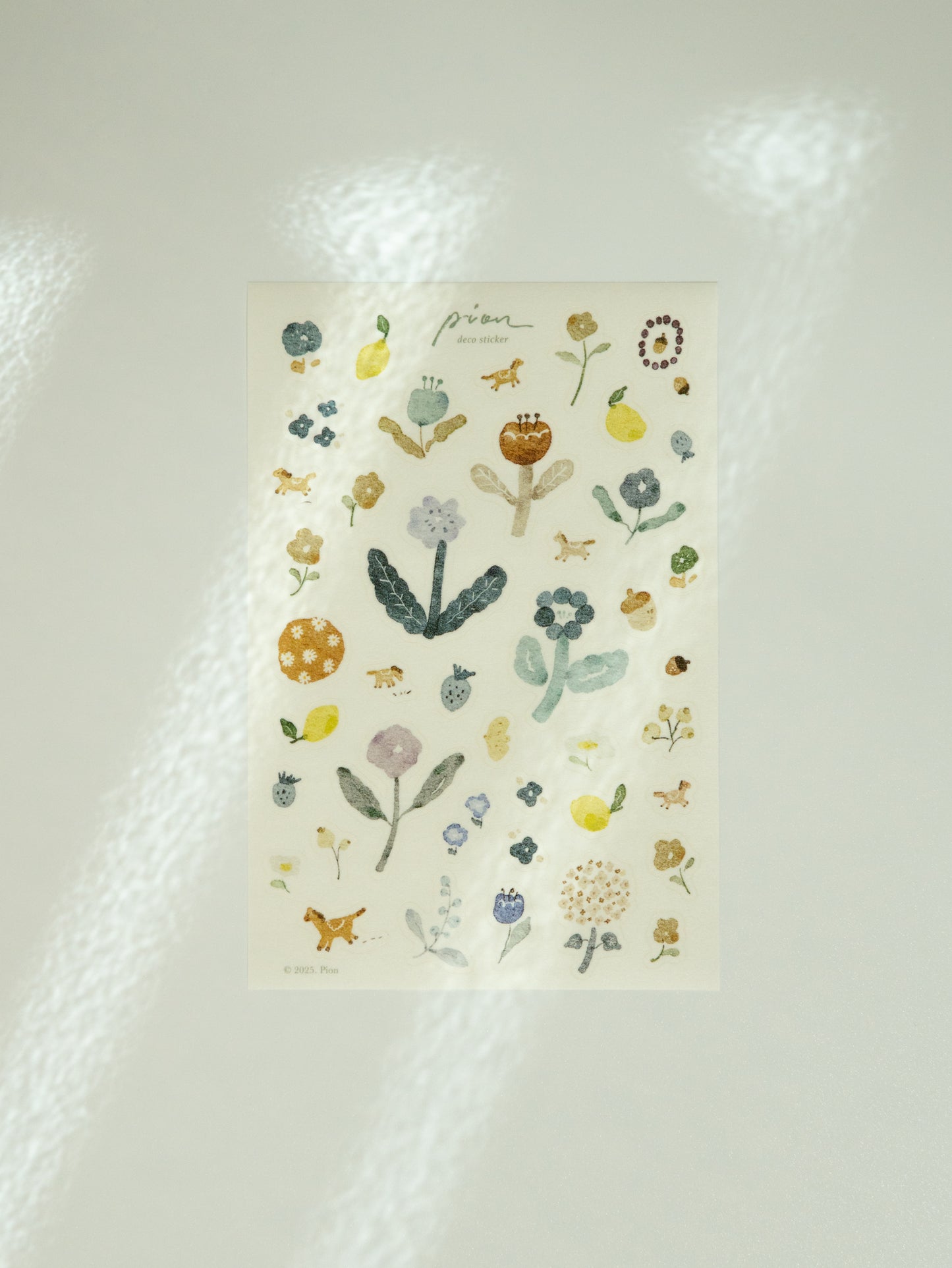 Pion Washi Sticker Sheet: Horse