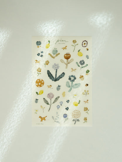 Pion Washi Sticker Sheet: Horse
