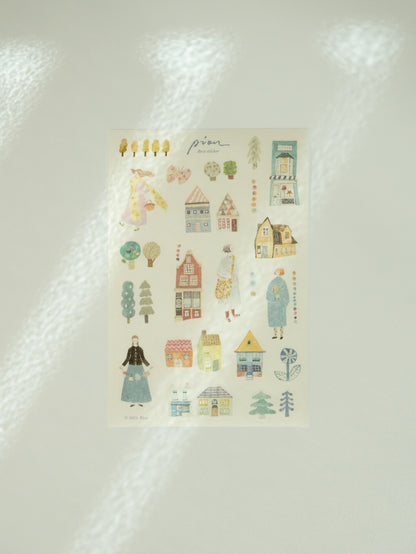 Pion Washi Sticker Sheet: Walk