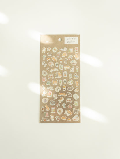 Mind Wave Quiet Life Sticker Sheet: Cat
