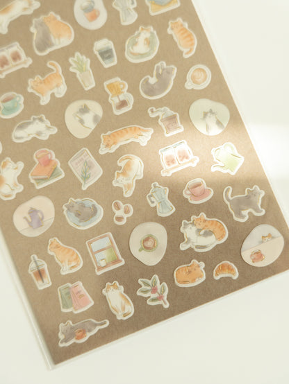 Mind Wave Quiet Life Sticker Sheet: Cat