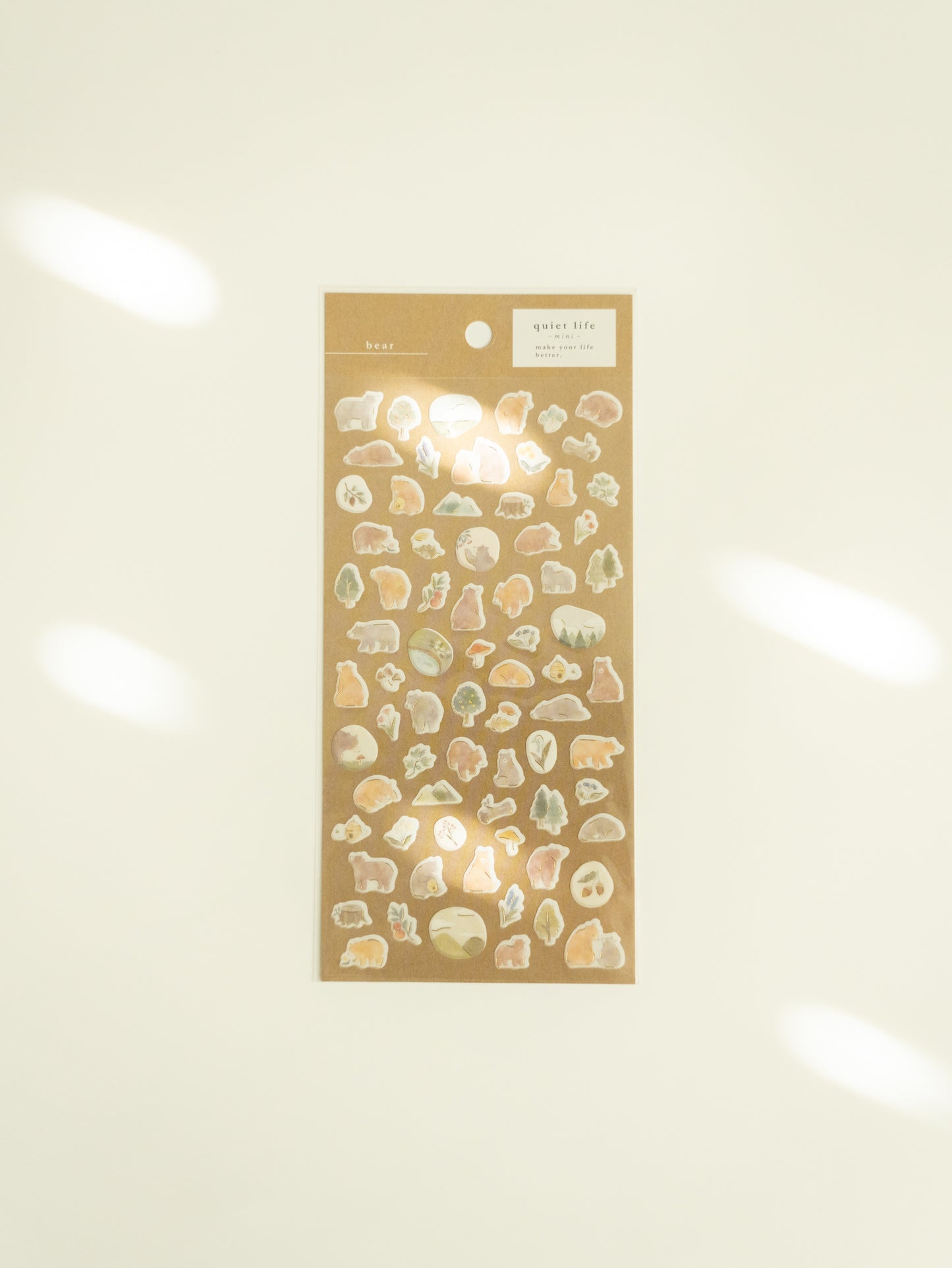 Mind Wave Quiet Life Sticker Sheet: Bear