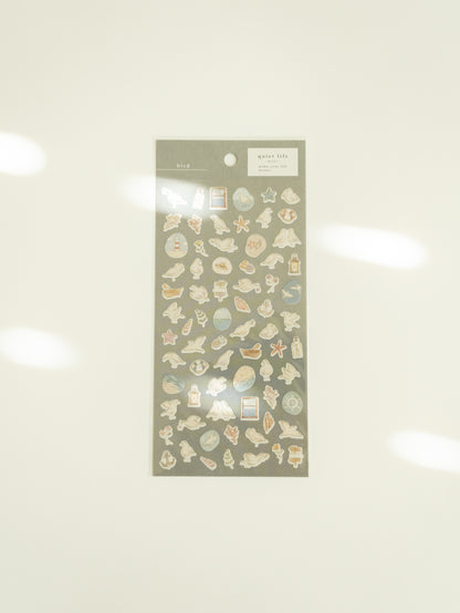 Mind Wave Quiet Life Sticker Sheet: Bird