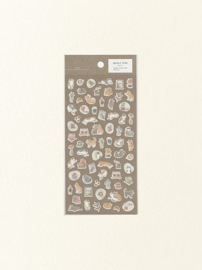 Mind Wave Quiet Life Sticker Sheet: Cat