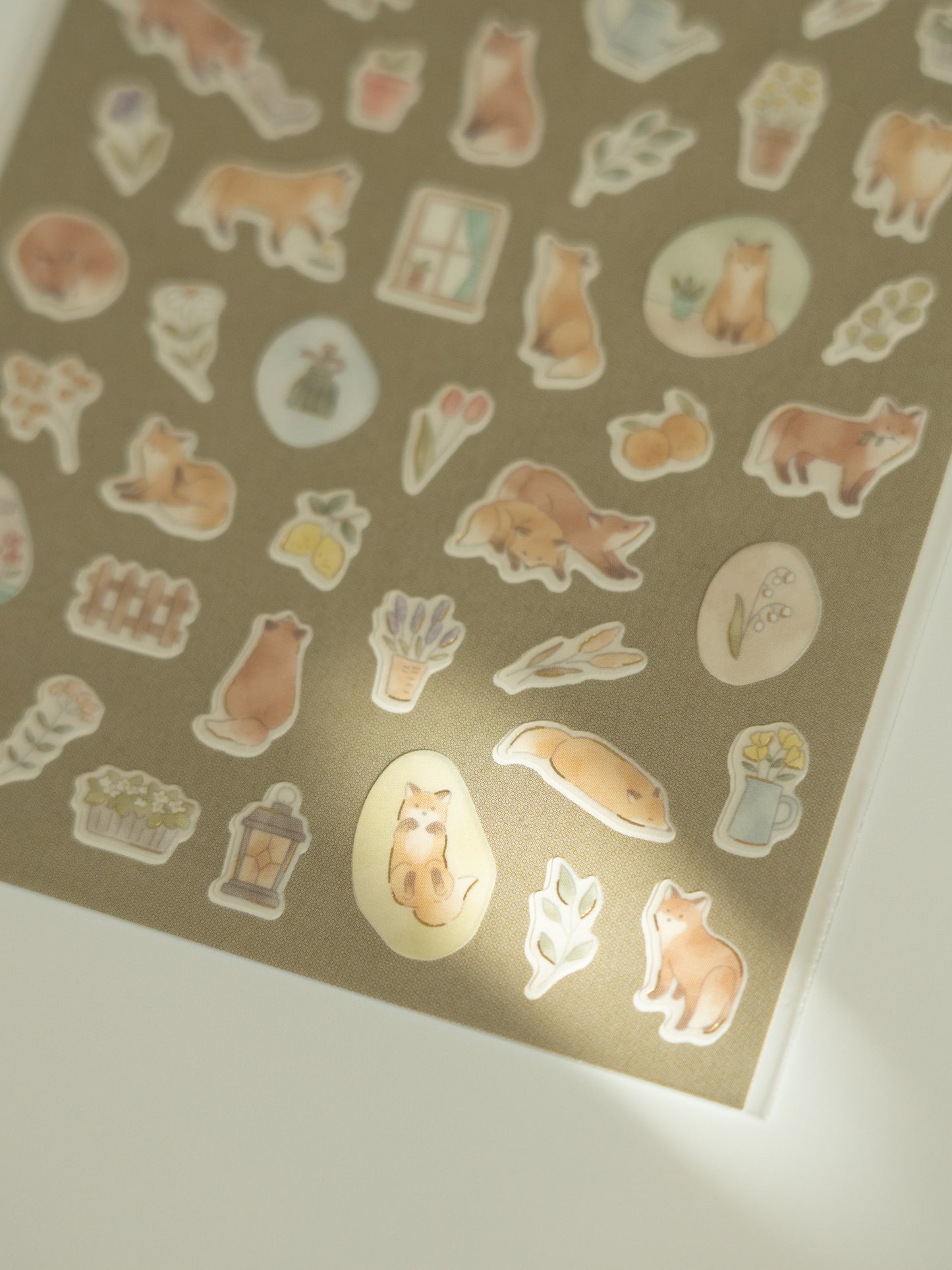 Mind Wave Quiet Life Sticker Sheet: Fox