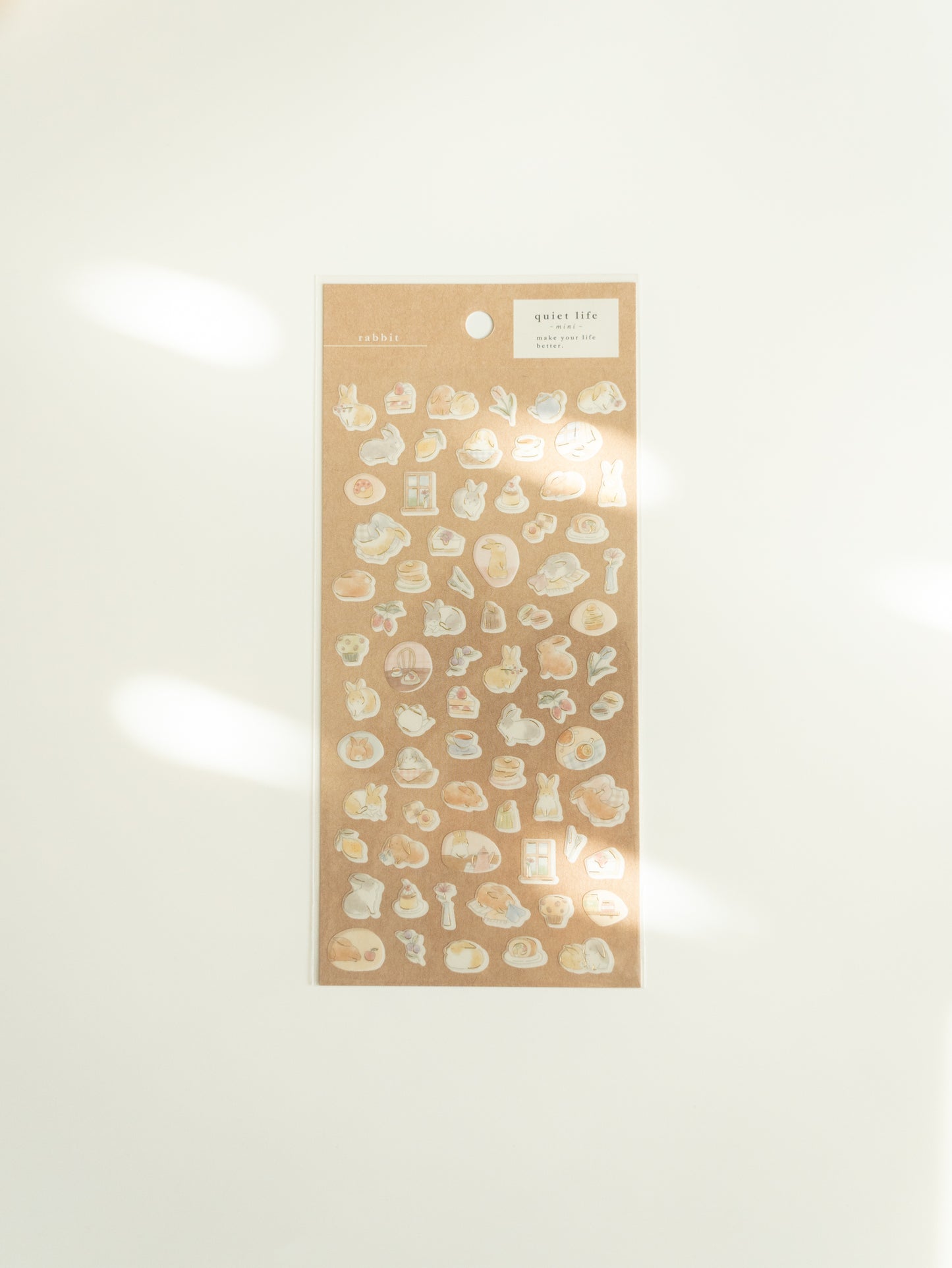 Mind Wave Quiet Life Sticker Sheet: Rabbit