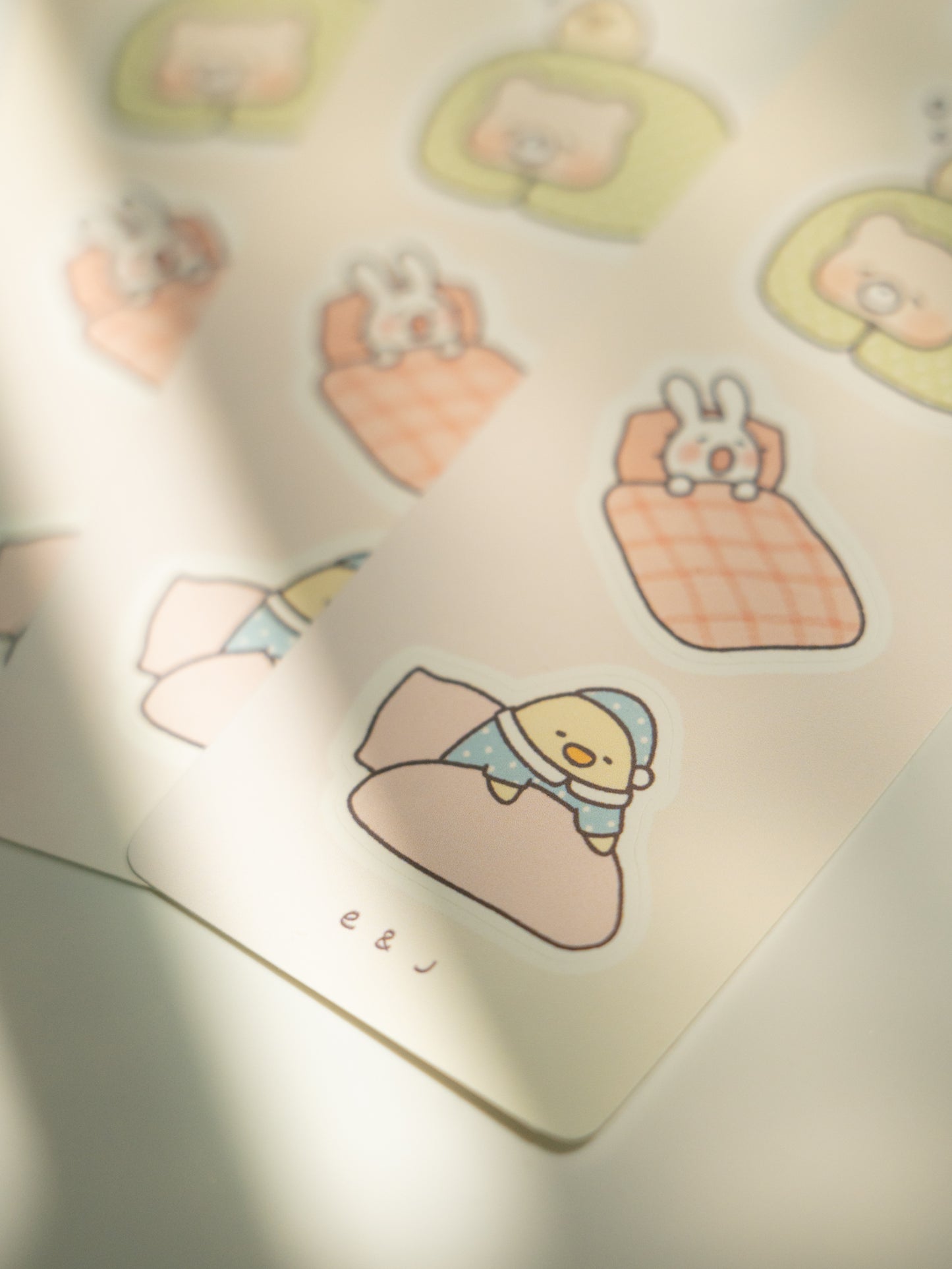 Sleepy Friends Mini Sticker Sheet