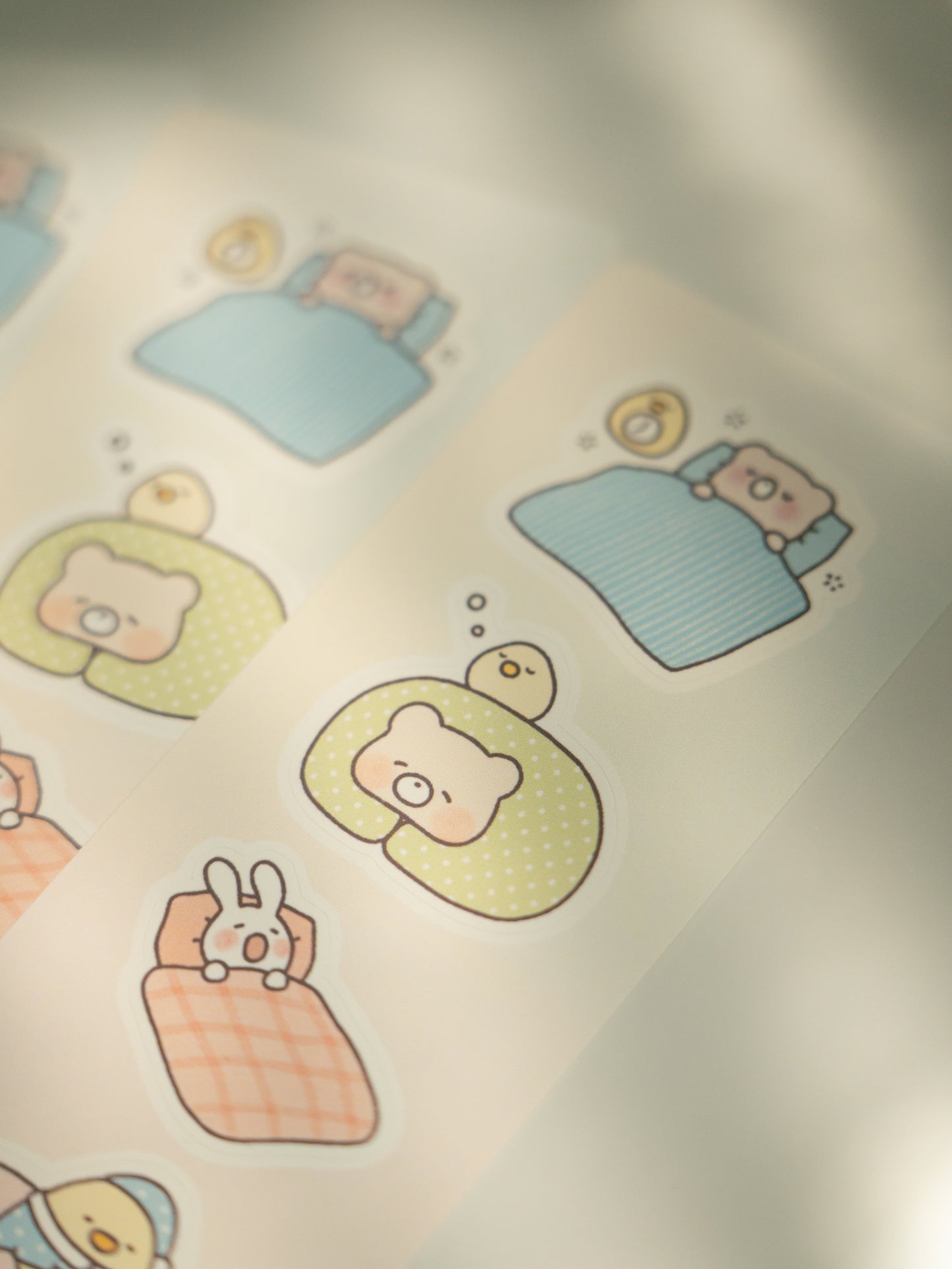 Sleepy Friends Mini Sticker Sheet