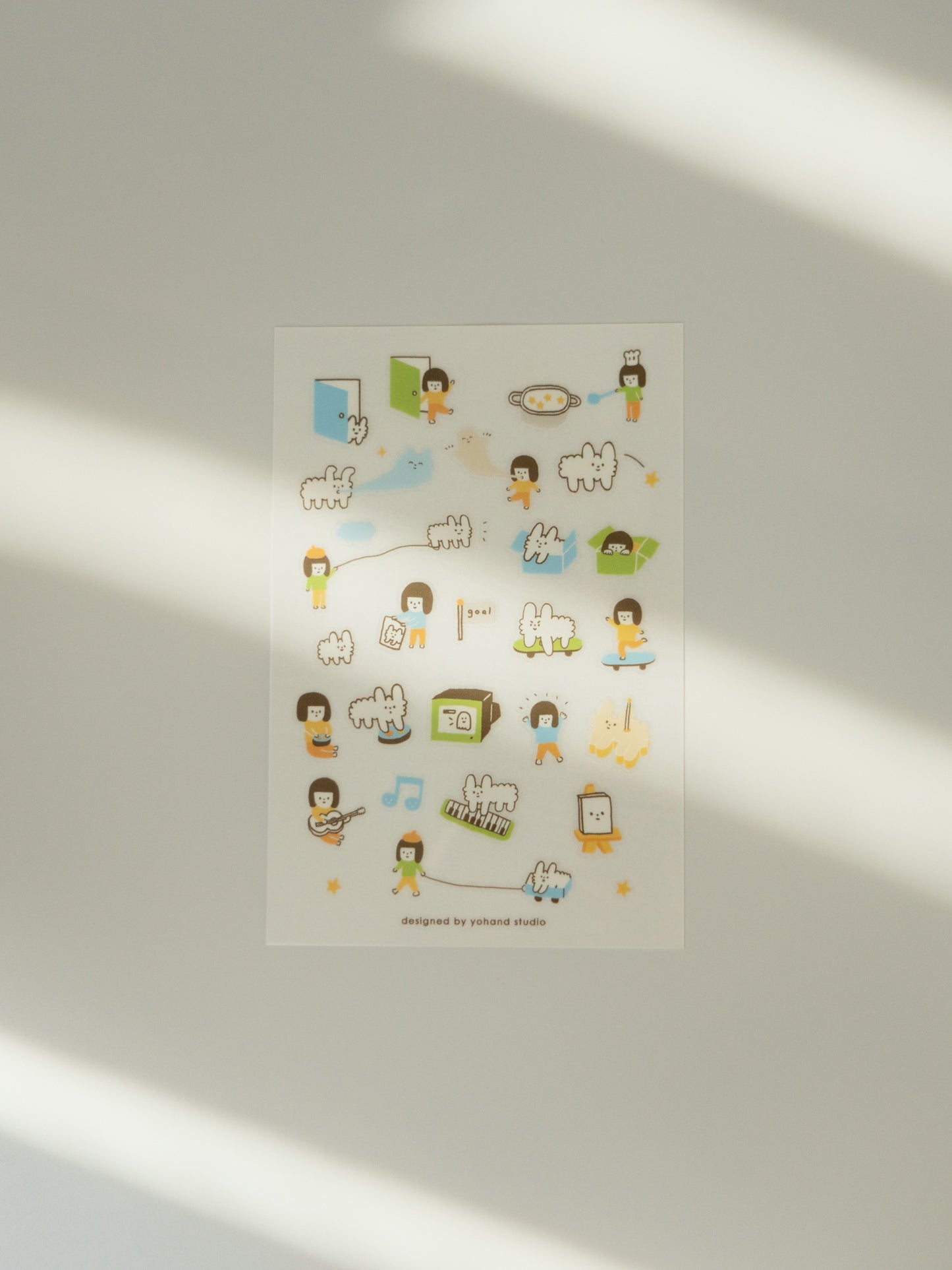 Yohand Studio Print-On Sticker Sheet: Ideal Life