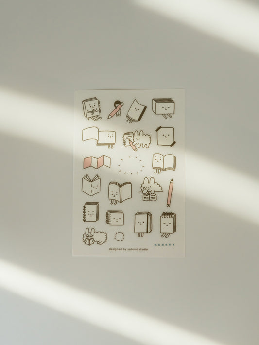 Yohand Studio Print-On Sticker Sheet: Notebooks
