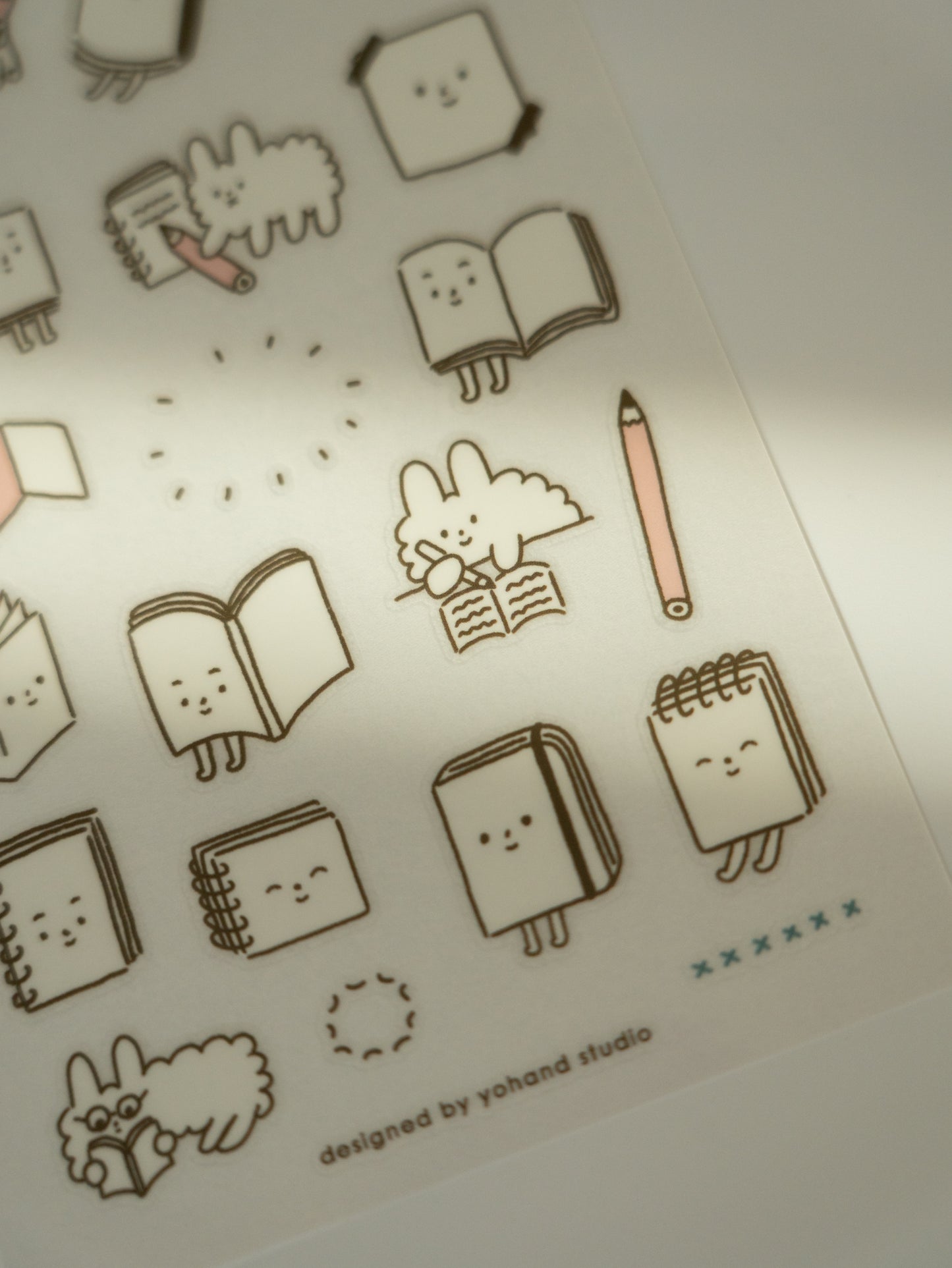 Yohand Studio Print-On Sticker Sheet: Notebooks