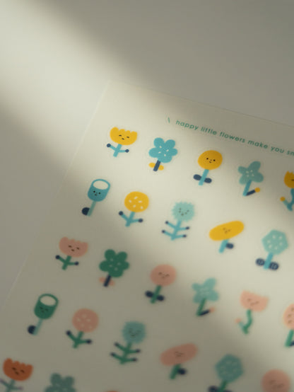 Yohand Studio Print-On Sticker Sheet: Small Flowers
